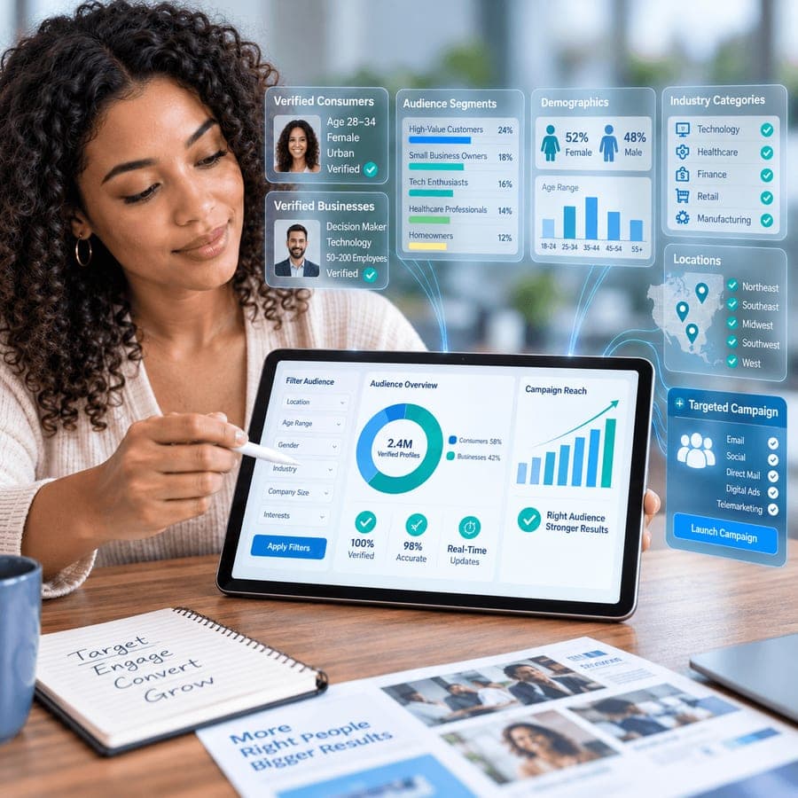 Verified consumer and business data records